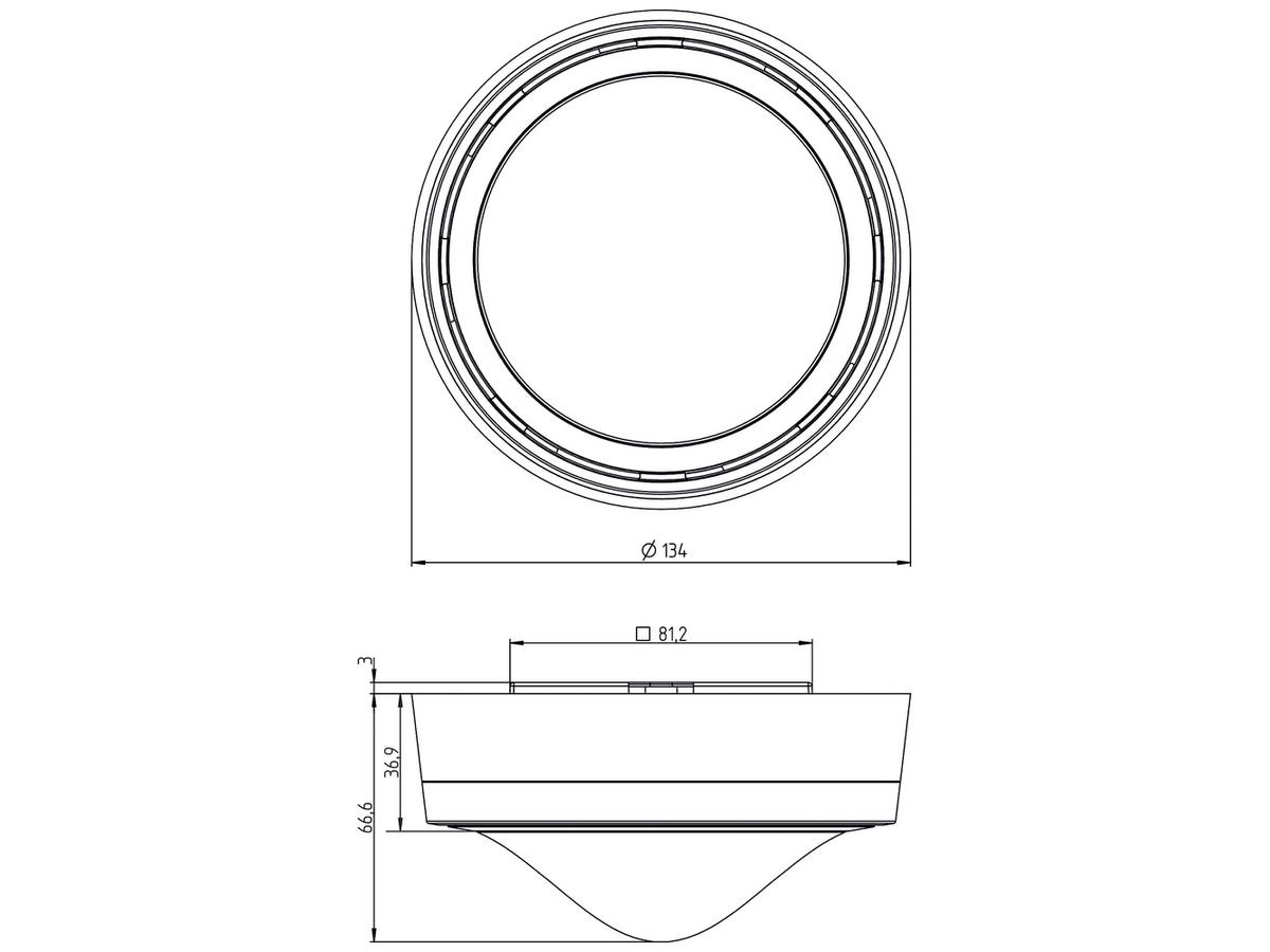 AP-Präsenzmelder Theben thePrema P360-KNX Raumluftsensor, weiss