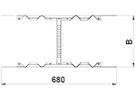 Multifunktionsverbinder Bettermann 110×300mm für Kabelleiter bandverzinkt