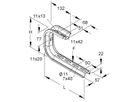 Tragkonsole 261×172mm sendzimir verzinkt