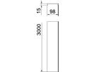 Deckel Bettermann rastbar für Gitterrinne 100×3000, A2, 1.4301, 2B