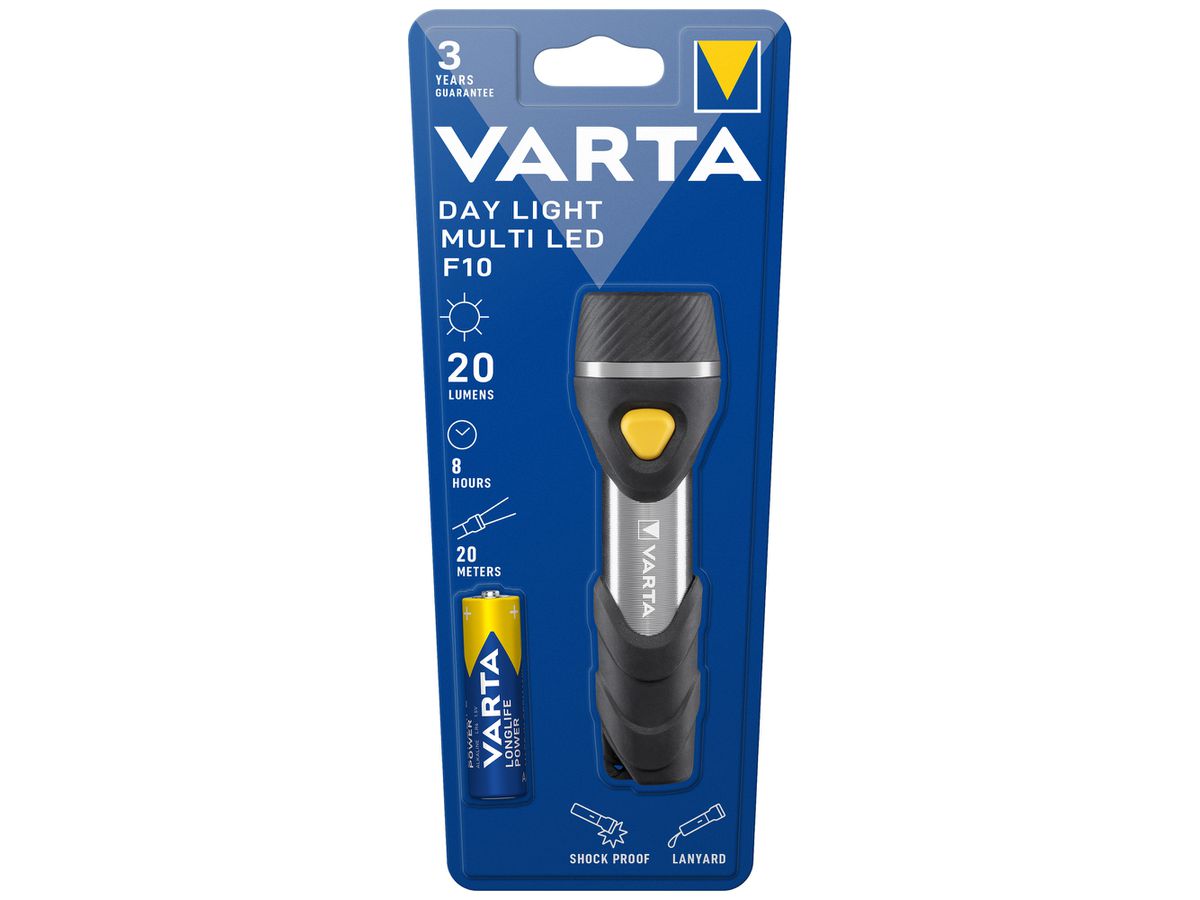 LED-Taschenlampe VARTA Day Light F10 20lm 1×AA