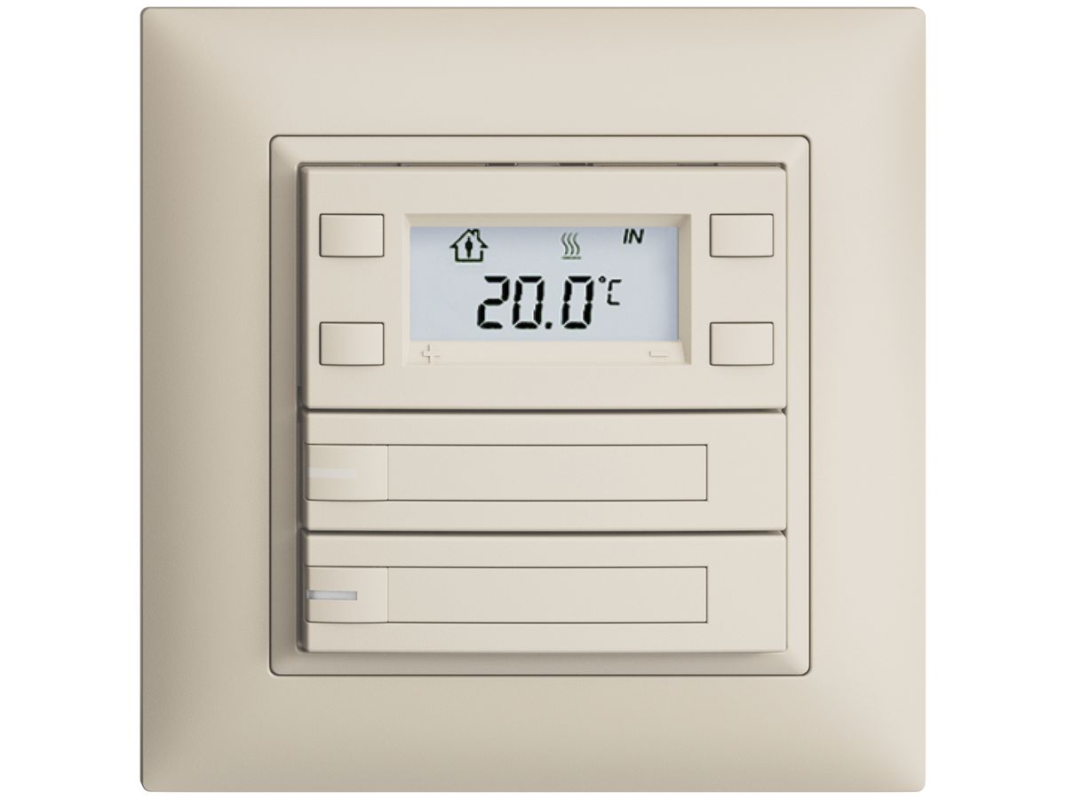 UP-RTH-Taster KNX 2-fach EDIZIOdue FMI crema, mit Papier+LED RGB