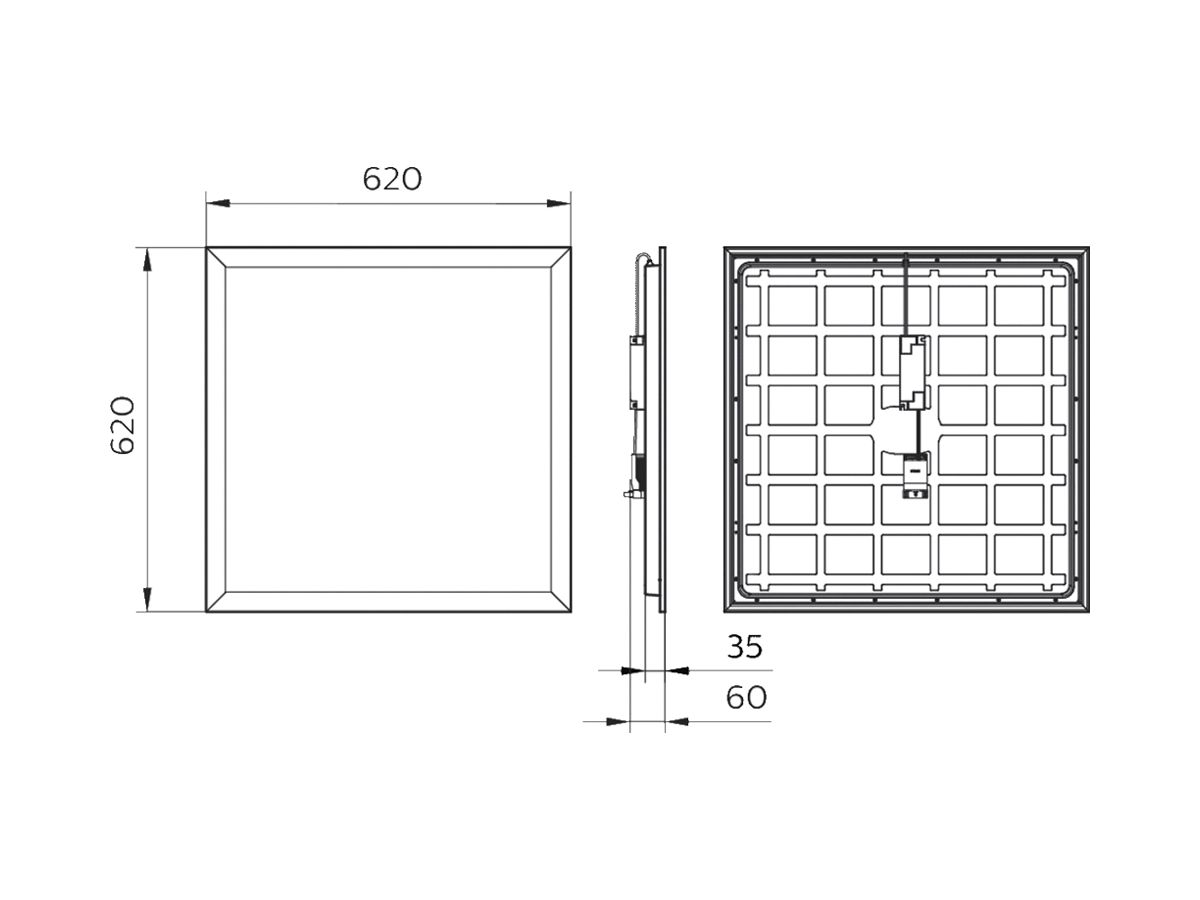 EB-LED-Deckenleuchte Philips CoreLine RC133V OC 28.5W 3600lm 840 weiss