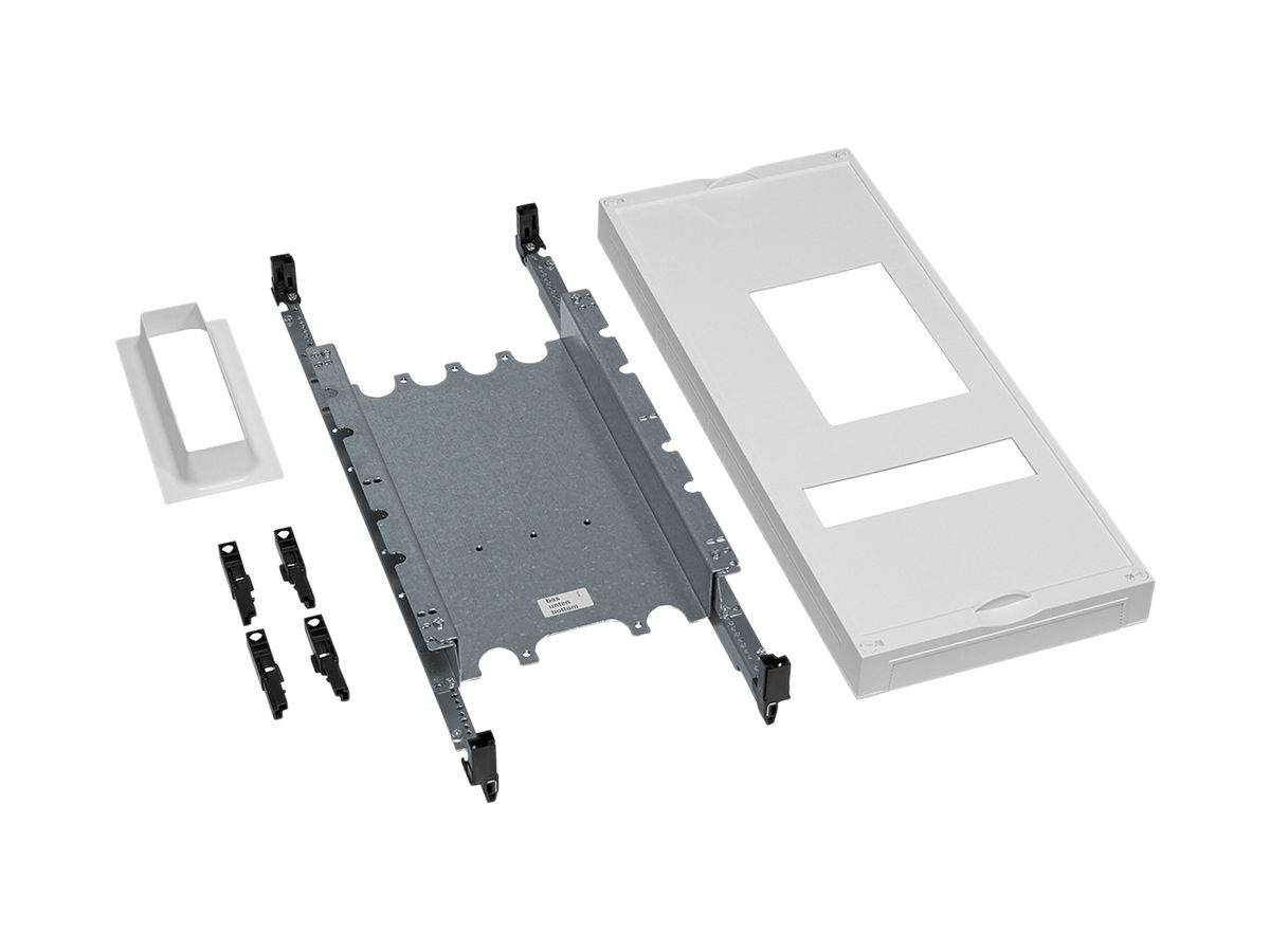 Baustein Hager univers N 600×250mm für Leistungsschalter H3+ MCCB P4 4-polig+FI