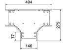 T-Stück BET RT 60×150mm Stahl feuerverzinkt