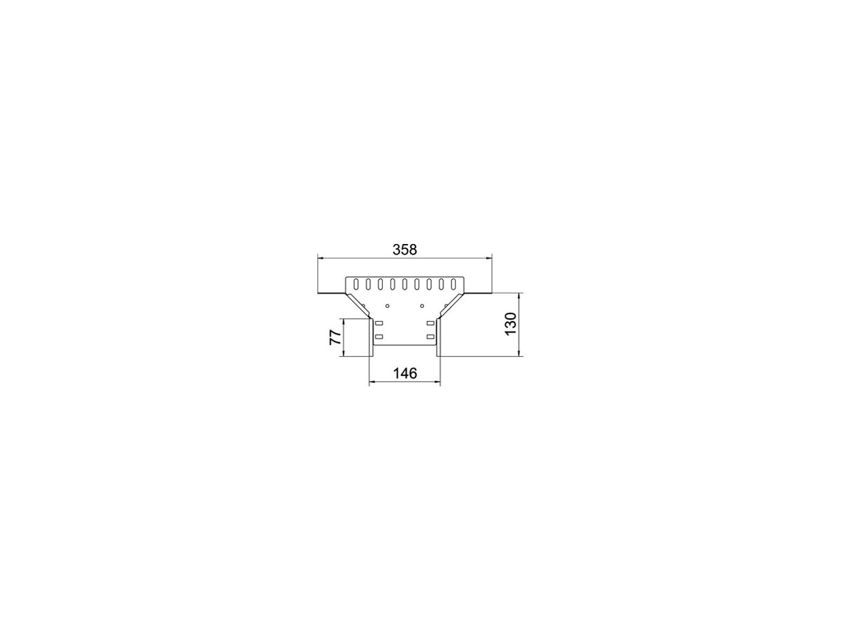 T-Abgang BET RAA 60×150mm Stahl bandverzinkt