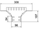 T-Abgang BET RAA 35×100mm Stahl bandverzinkt