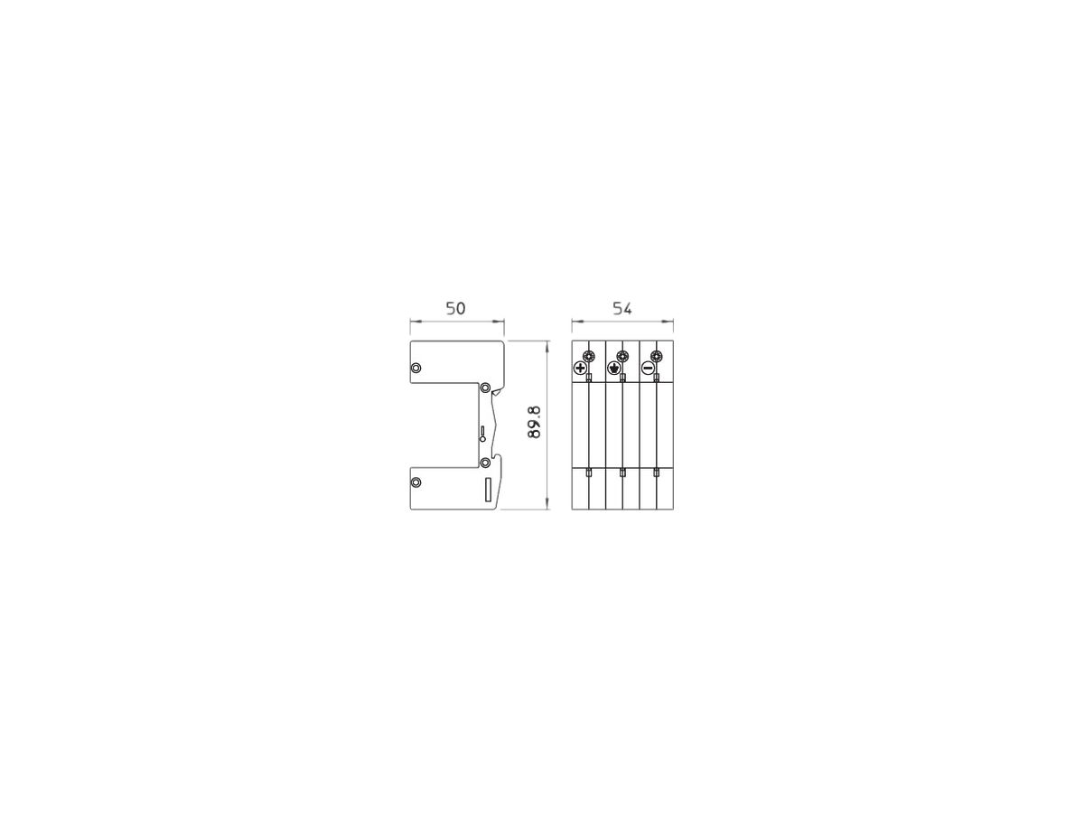 Unterteil Bettermann V20 3L Y-Schalter zu V20/V25 Oberteilen