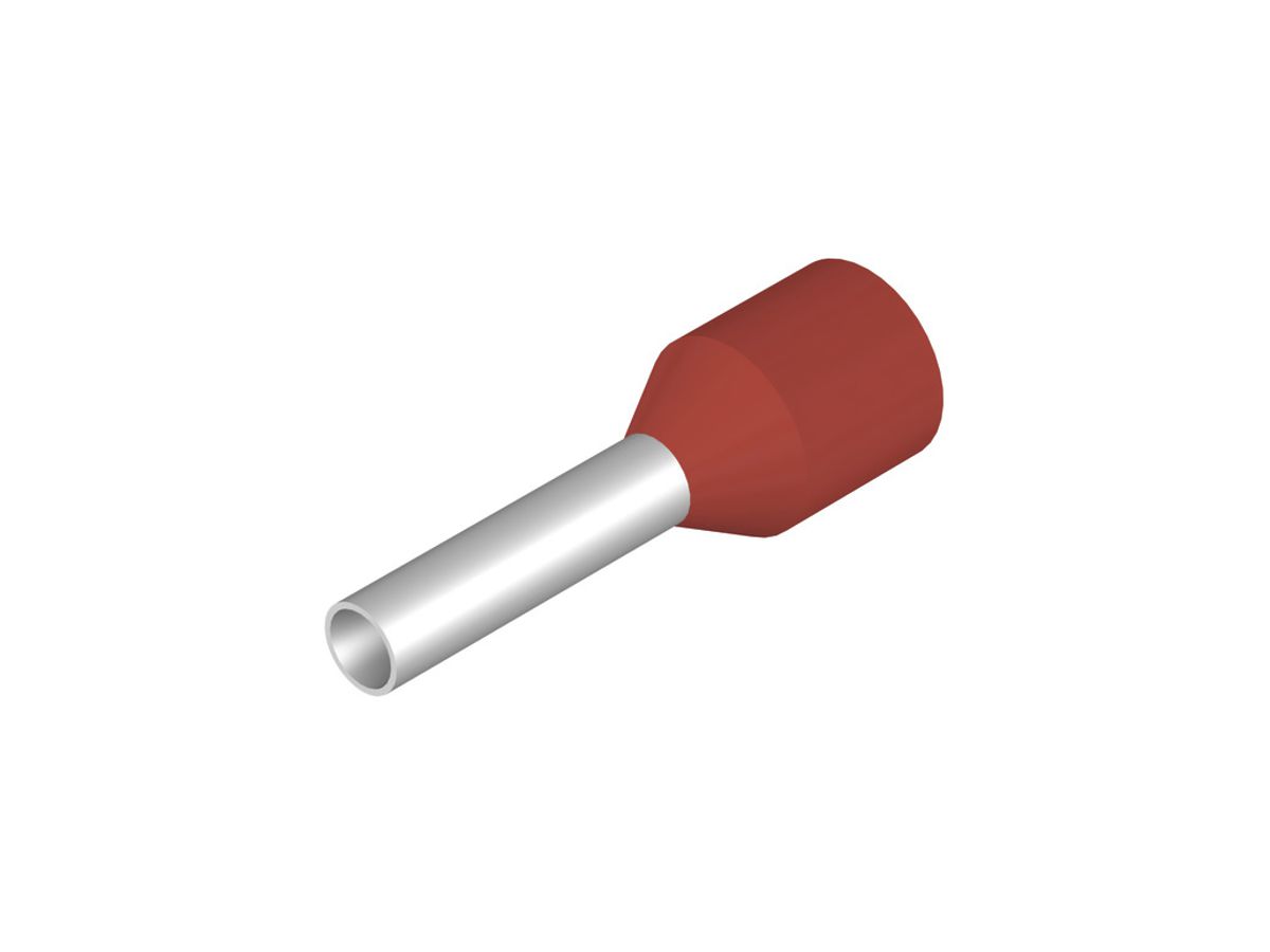 Aderendhülse Weidmüller H isoliert 1.5mm² 8mm rot Mehrfachbeutel