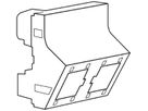 Aufnahmeträger ATO Freenet 2×RJ45 magnesium