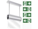 Notleuchte ESYLUX SLC EL LED IR 230V 3W IP40 3h Aluminium Pendelmontage