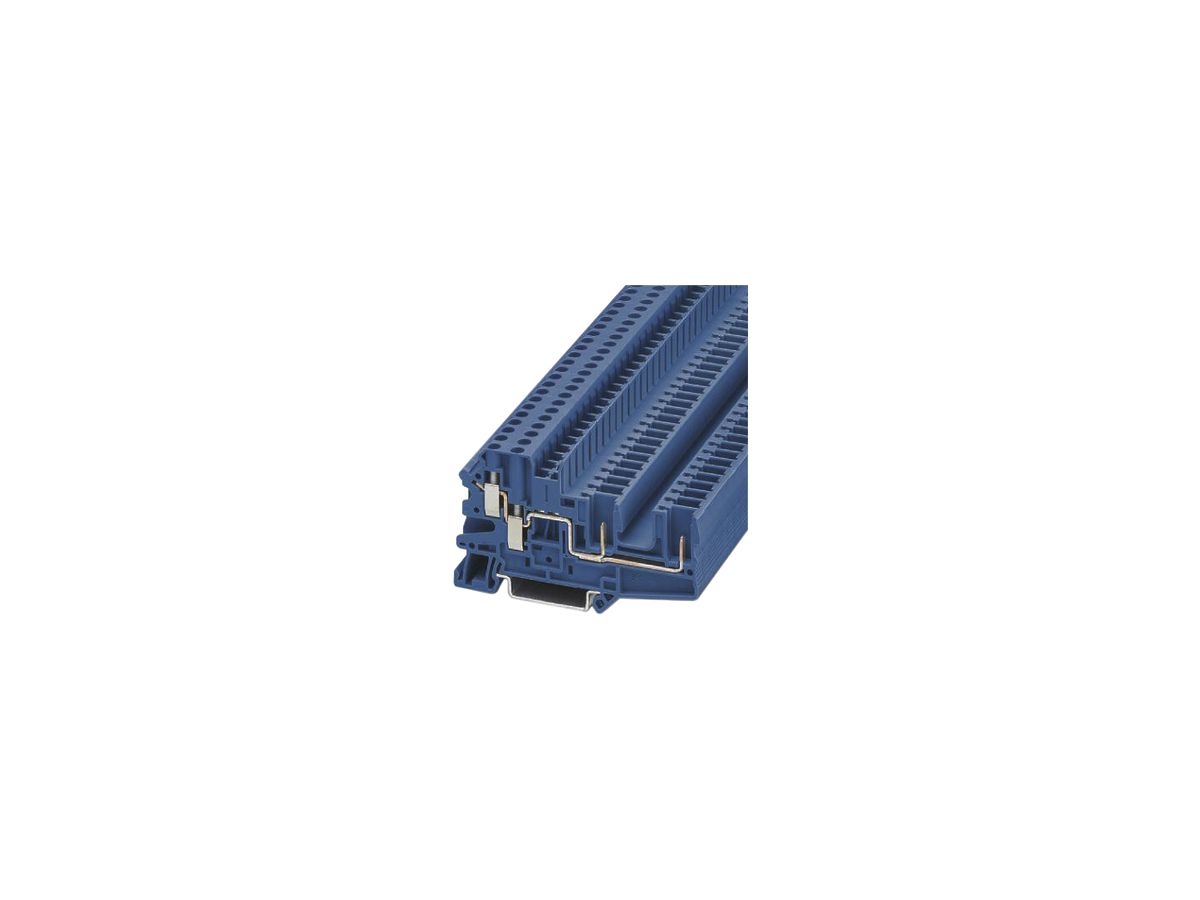 Durchgangsreihenklemme 0.14…6mm² blau UT 4-QUATTRO/2P BU