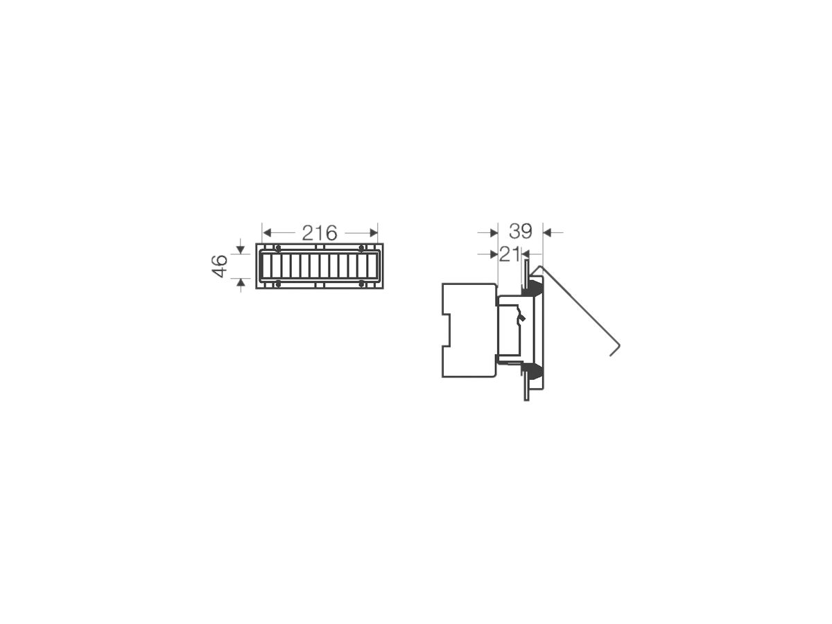 Berührungsschutz Hensel 1×12×18mm