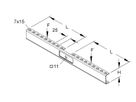 Doppelausleger 125×50mm sendzimir verzinkt