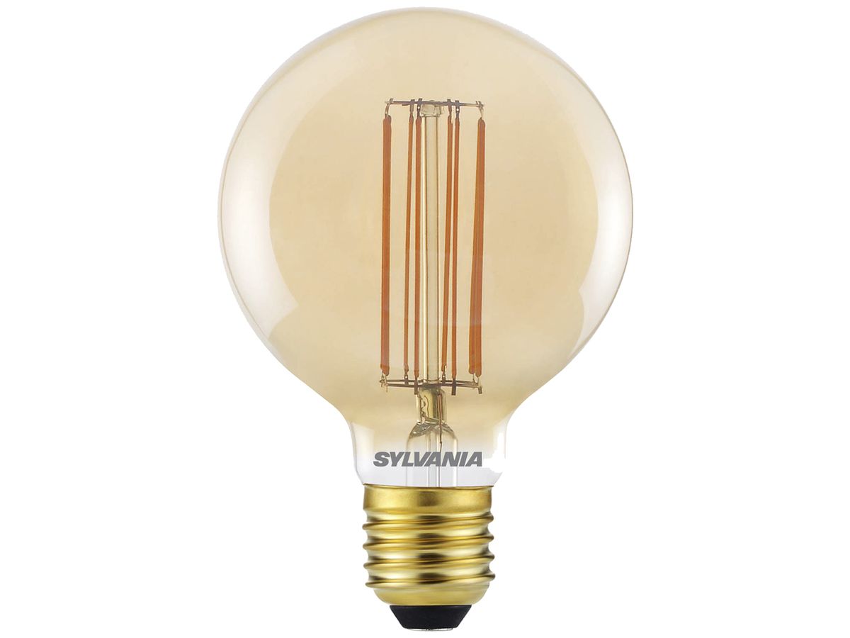 LED-Lampe Sylvania ToLEDo Vintage E27 7W 640lm 2000K DIM Ø95×140mm G95 klar