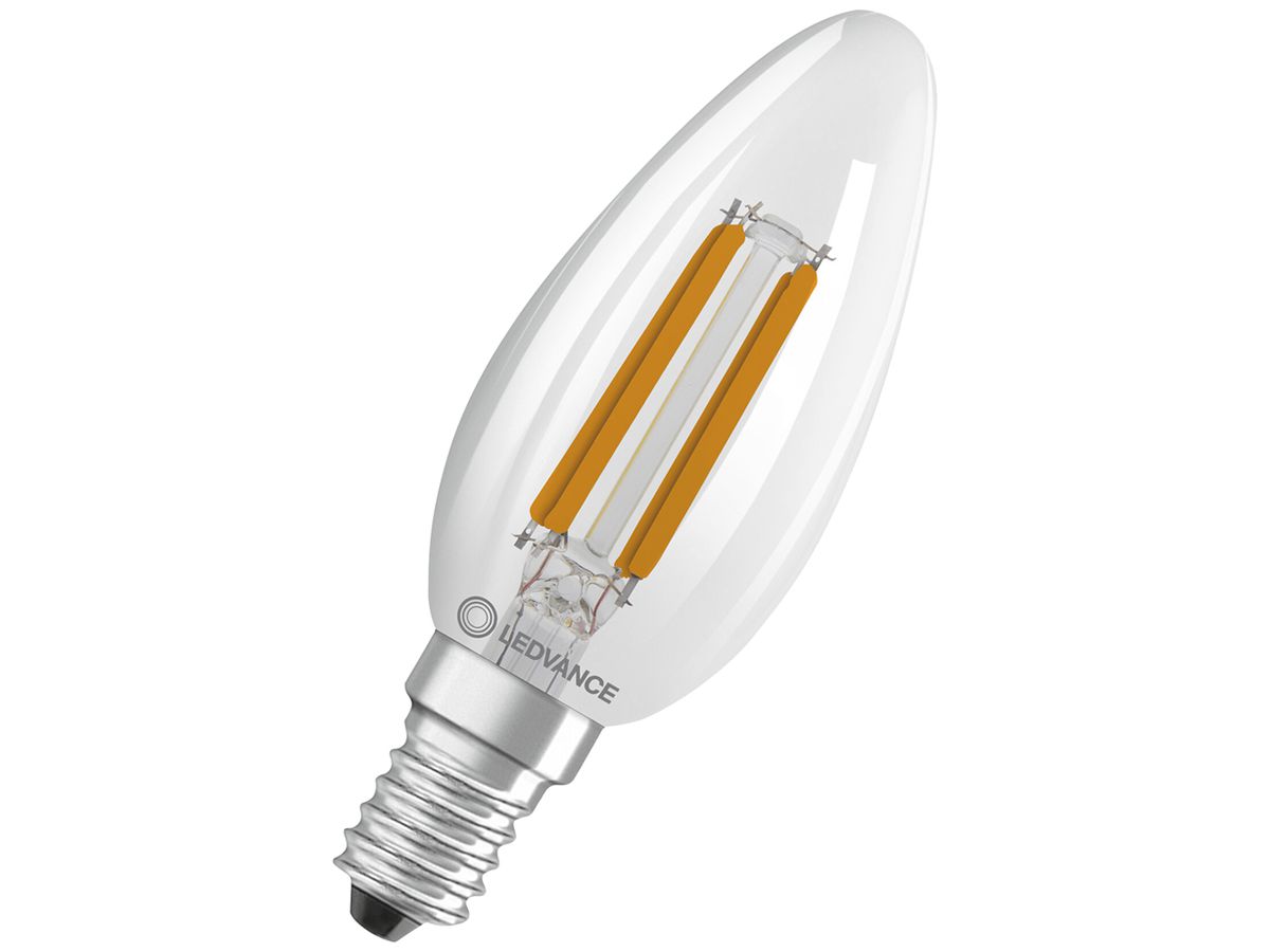 LED-Lampe LEDVANCE CLAS B E14 2.5W 470lm 2700K Ø35×100mm B10.5 klar