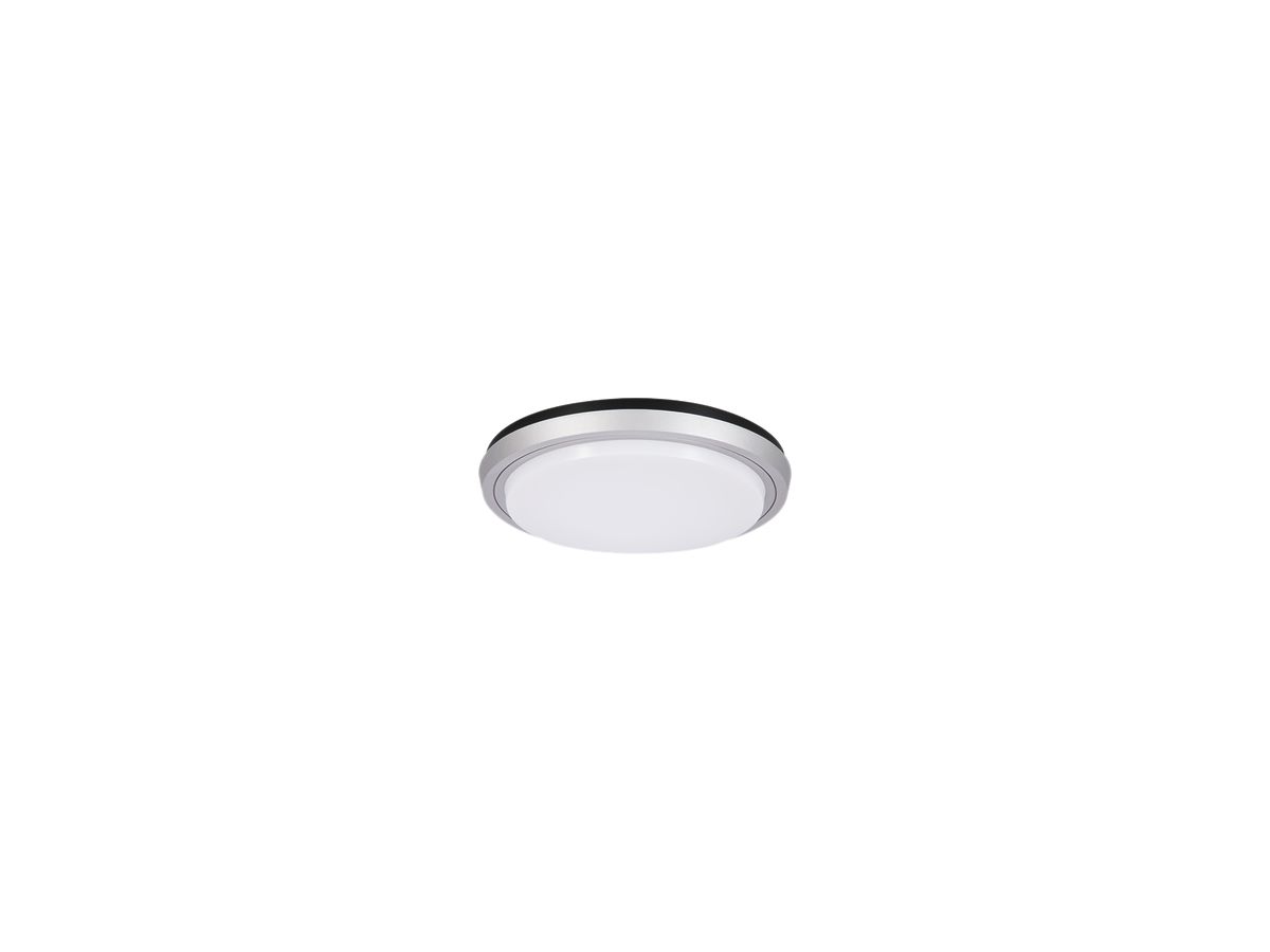 LED-Decken-/Wandleuchte CIRCLE STEP 38W, 3000K, 2600lm, IP44, silber