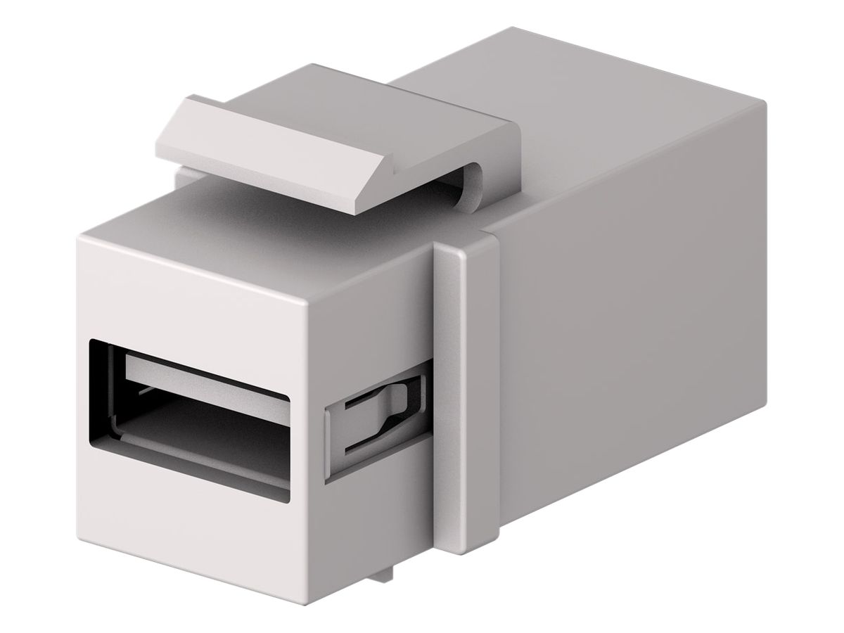 USB-Modul Cecoflex AVM-0008, Keystone, USB-A/USB-B 2.0, weiss