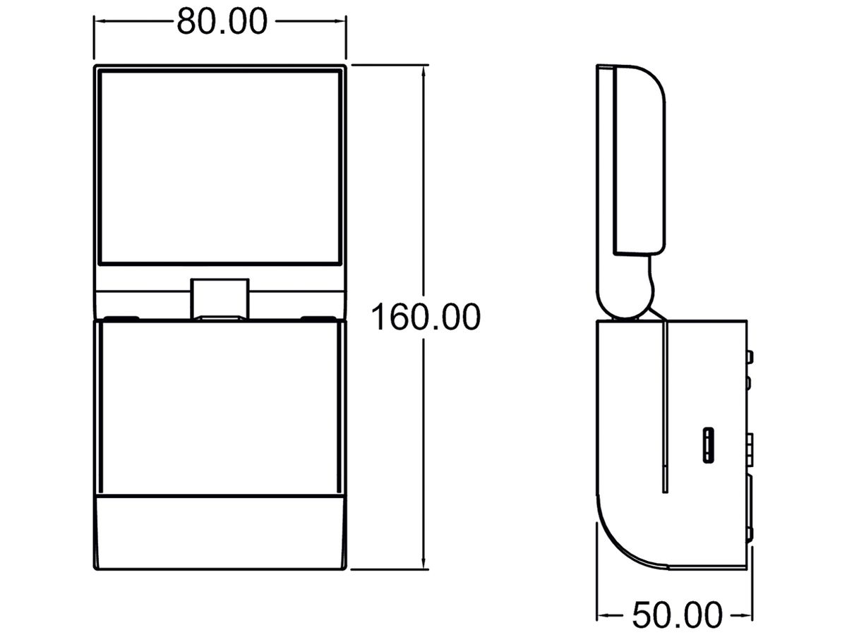 LED-Strahler theLeda S 8.5W 900lm 4000K mit Bewegungsmelder schwarz IP55