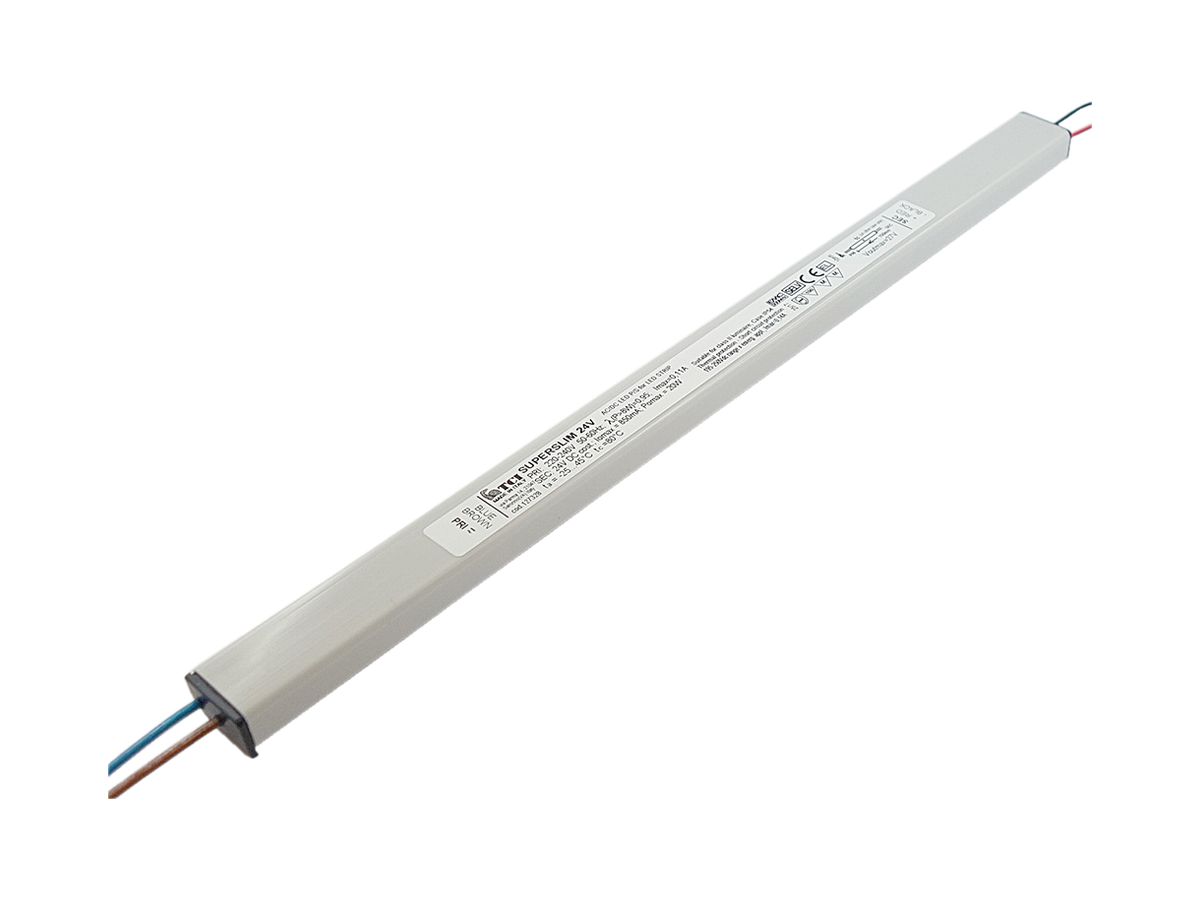 LED-Konverter TCI SUPERSLIM 20, 20W, 24V, 299×20×13mm, IP54