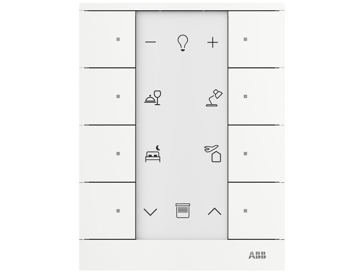 Raumbediengerät ABB-free@home SB-F-8.0.1, 8 Tasten weiss glanz