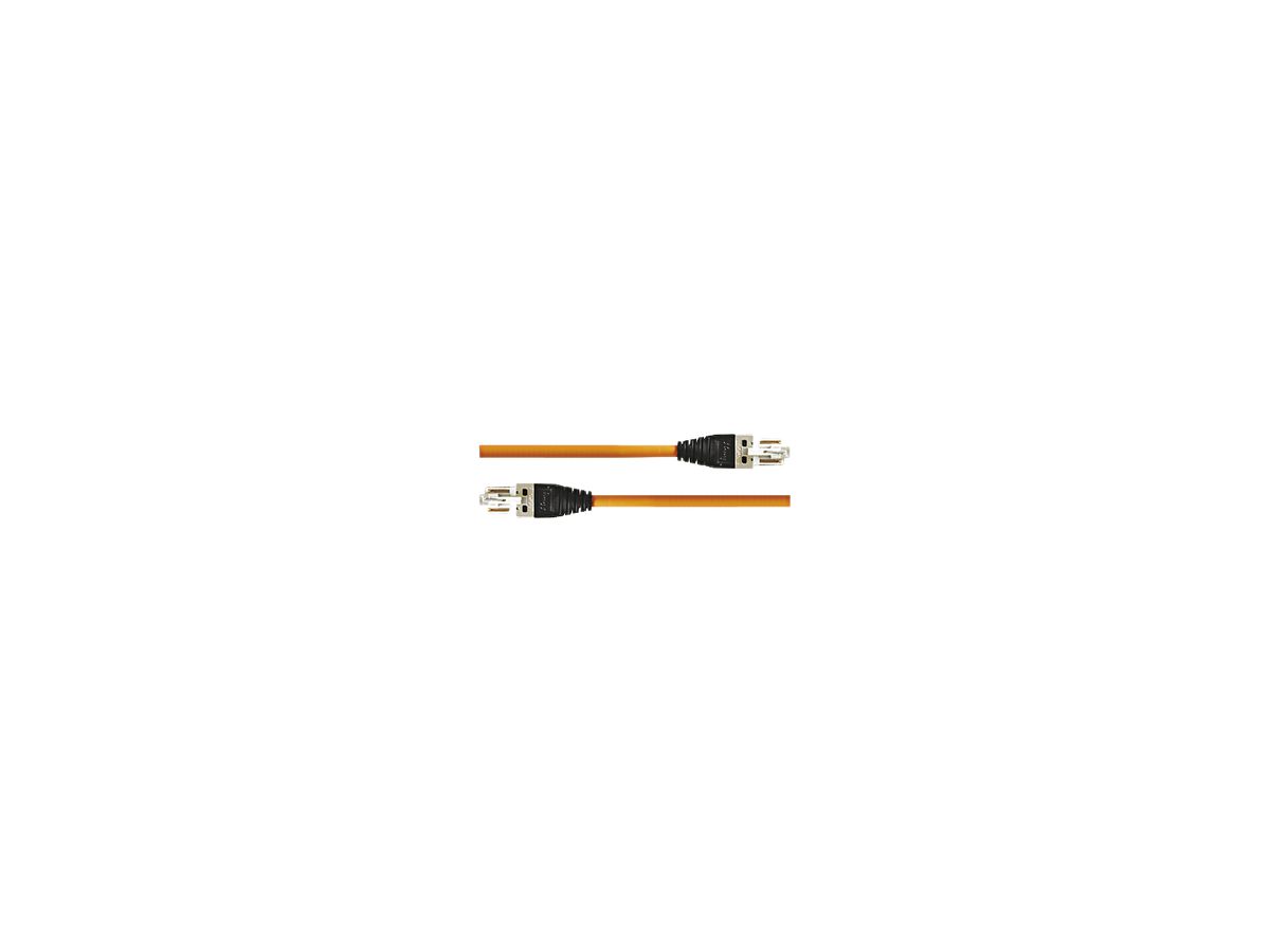 Patchkabel LANmark Kat.7 GG45/GG45, geschirmt, 1m, orange