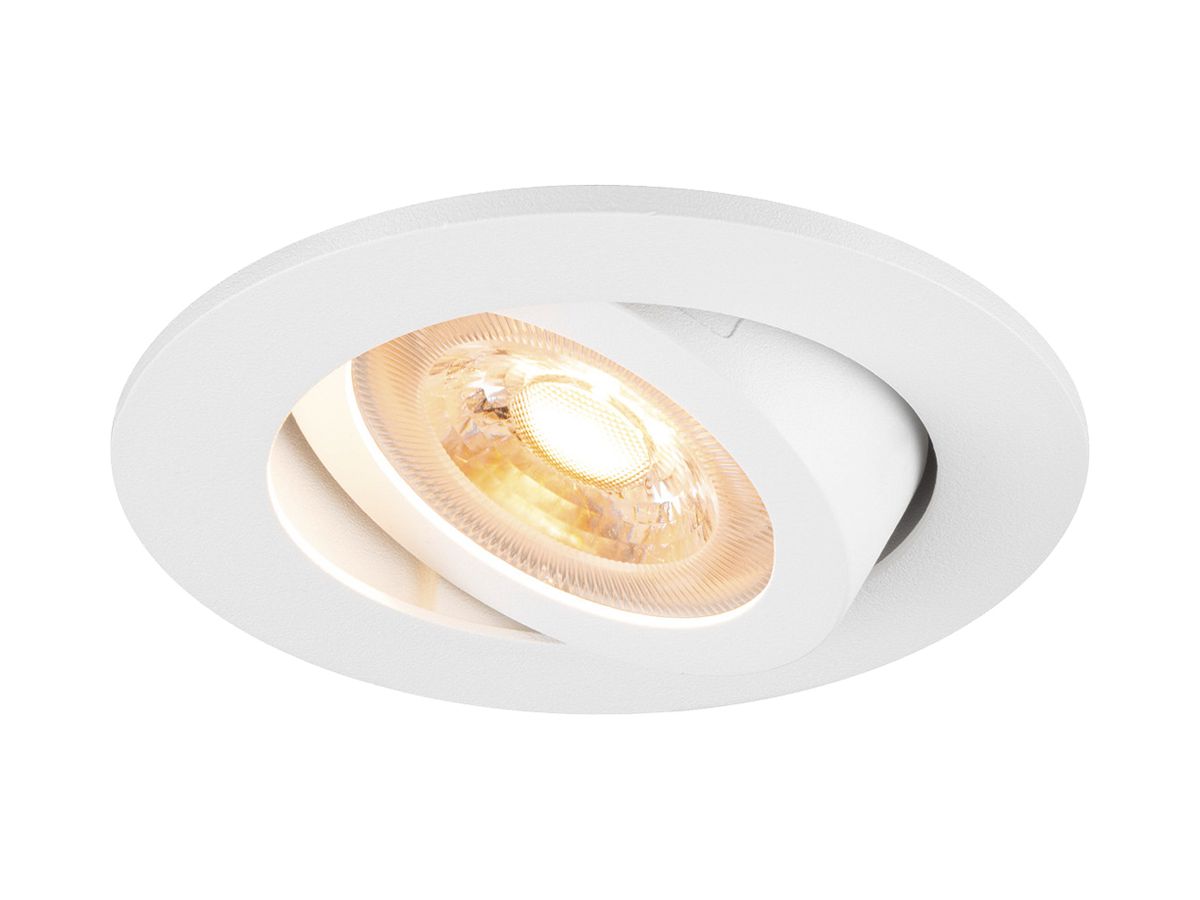 LED-Downlight SLV NEW TRIA 68 GU10 1×10W DIM Ø82mm weiss