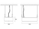 LED-Hallenstrahler Sylvania KubiXx AISLE 54W 9400lm 840 IP65 DALI 330×190