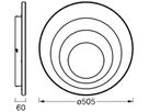 LED-Deckenleuchte LEDVANCE ORBIS SPIRAL Round 42W 2400lm 3000K Ø505mm weiss