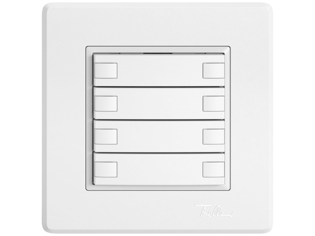 UP-KNX-Taster RGB EDIZIO.liv SNAPFIX® Temperaturfüh.o.LED 8×Taste 1-Tbed.ws