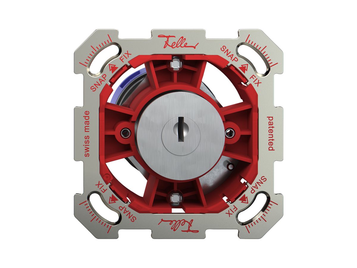 UP-Schwenktaster Feller SNAPFIX® m.Zylinder Ö-S1L 0-><-1 m.Bef-Platte