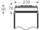 Anbauflansch grau Ø17×6…13mm, Ø2×9…17, Ø2×8×23, Ø1×11…30