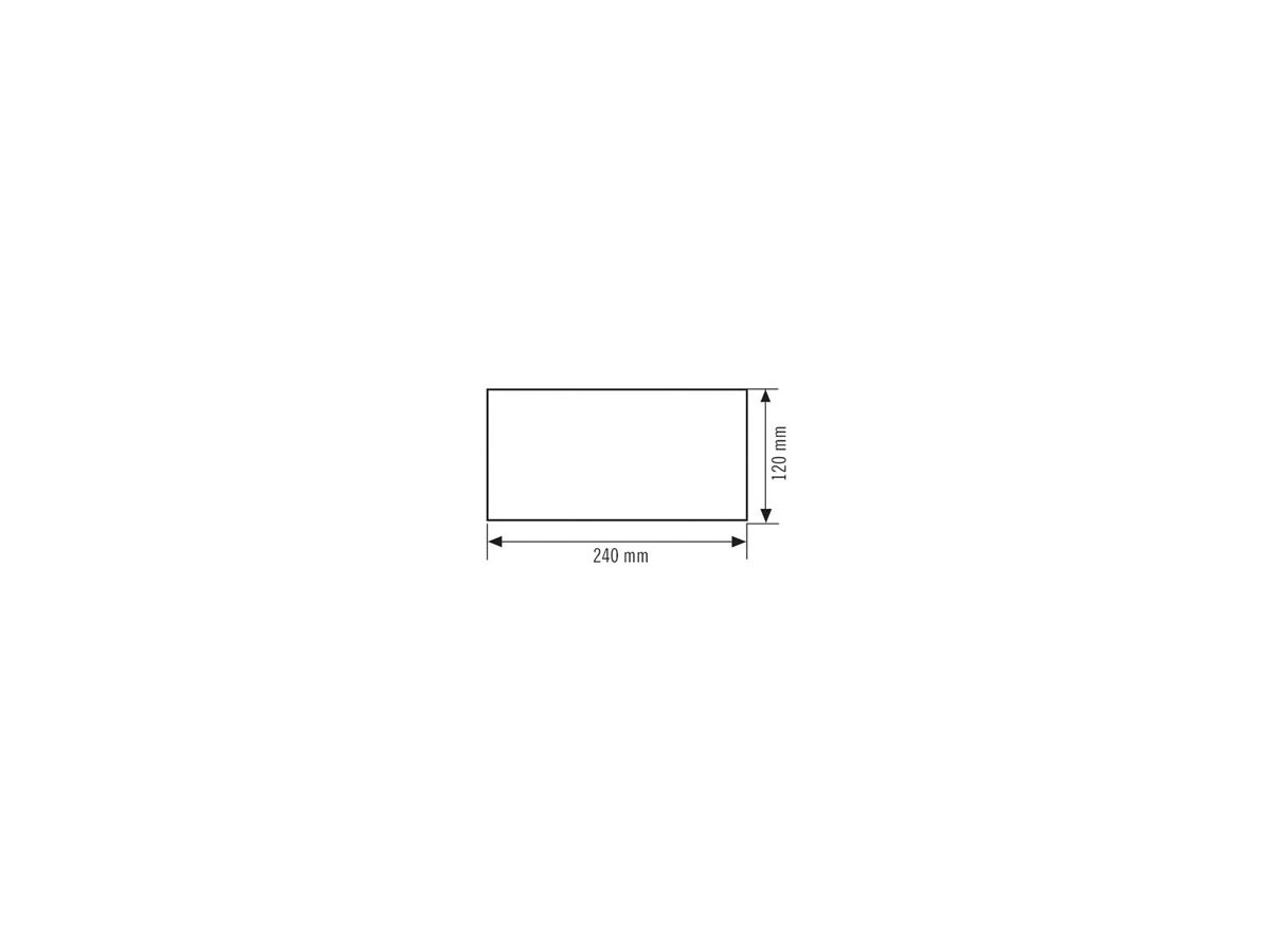 Piktogramm-Satz ESYLUX SLX 24m Pfeil OR/OL/UR/UL 240×120mm