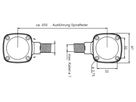 Sicherheitskabelübergang BSW 1285, L=420mm Ø10mm Zink/Stahl