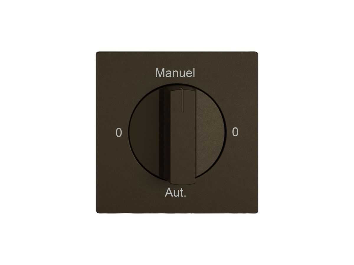 Montageset EDIZIO.liv SNAPFIX® f.Drehschalter m.Griff 0-Man-0-Auto (F) br