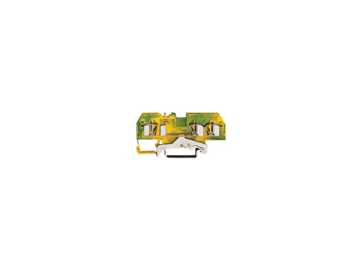 Schutzleiterklemme WAGO 4mm² grün-gelb