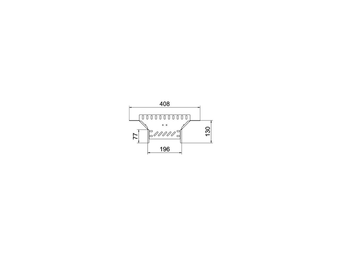 T-Abgang BET RAA 110×200mm Stahl bandverzinkt