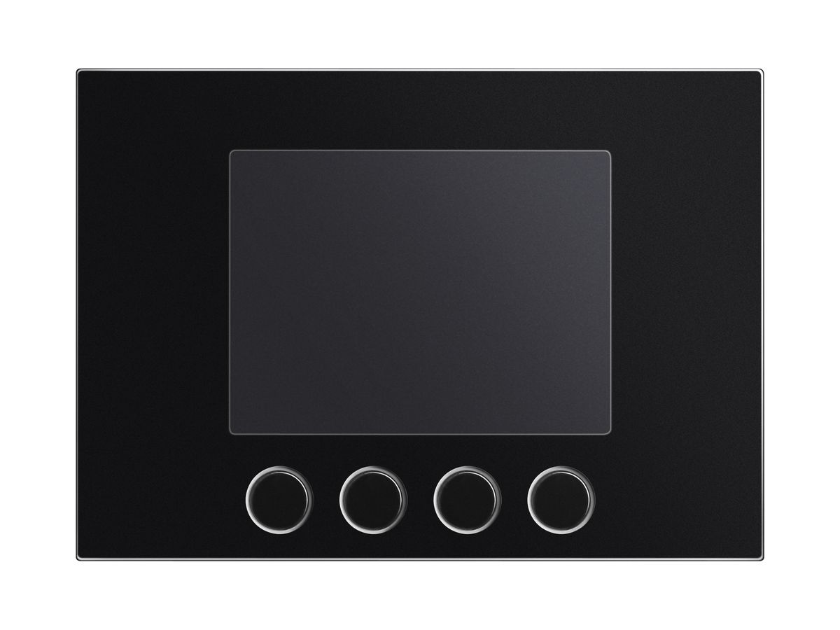 Frontplatte für Displaymodul Urmet Alpha, IP55, schwarz