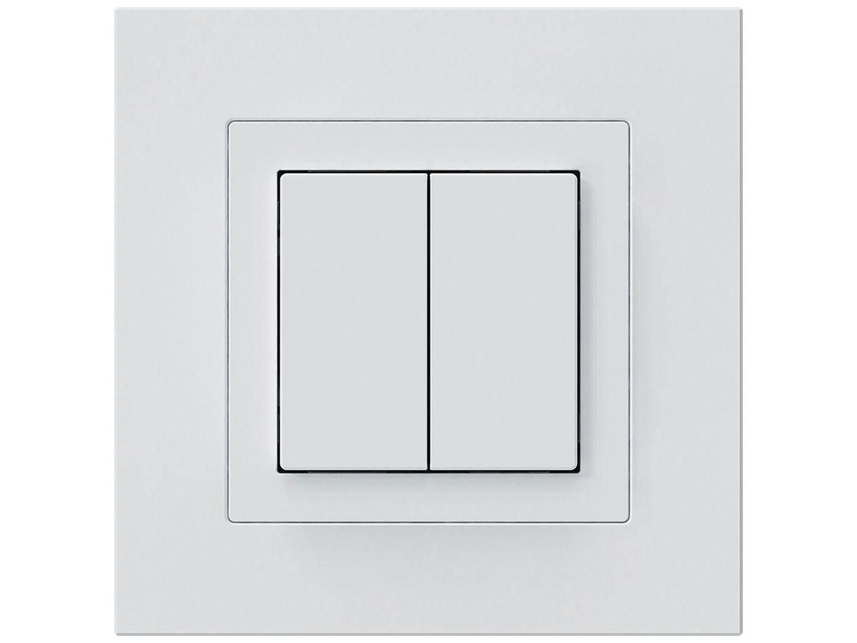 UP-KNX-Taster Hager BA kallysto.pro C 2-fach 94×94mm weiss