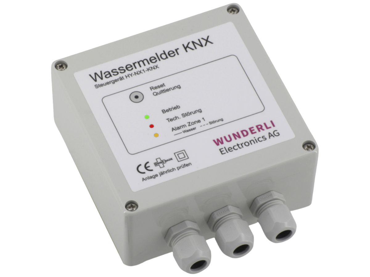 Steuergerät für Wassermelder Wunderli HY-NX1-KNX 1 Zone 230VAC 2W 1A/30VUC