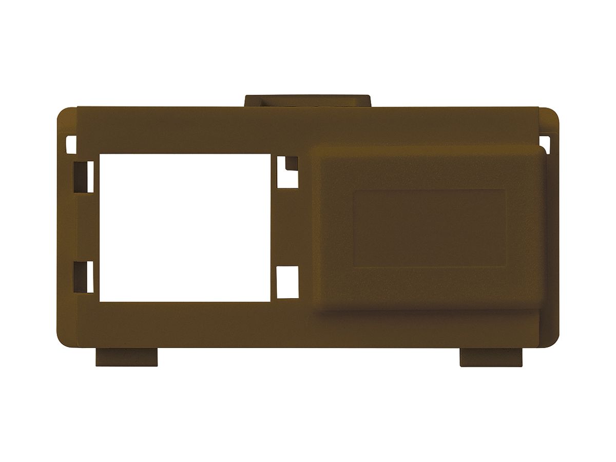 Multimedia-Modul kallysto M3 UKV leer für 2 RJ45 R&M braun