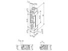 Vorlasttüröffner BSW B5001--L, 24VDC, stromlos geschlossen, Radiusfalle