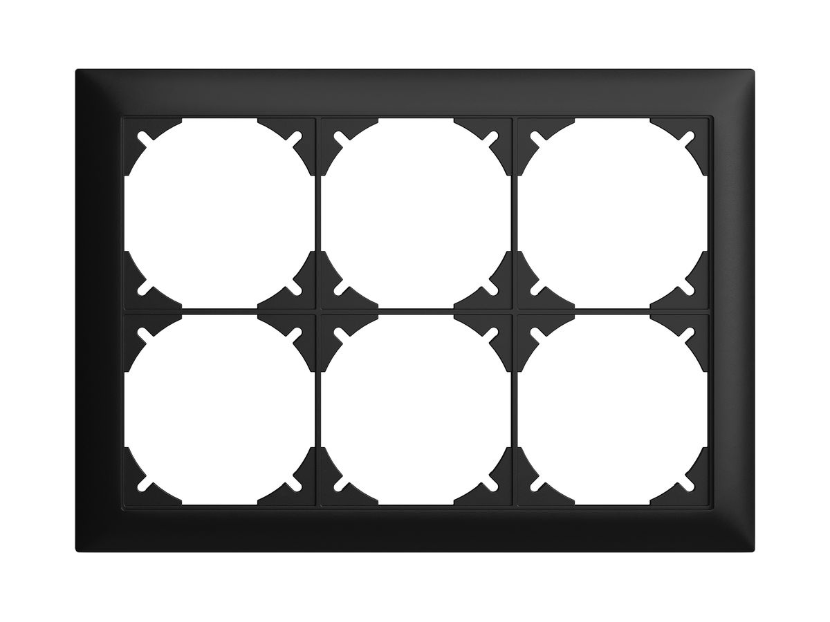 UP-Kopfzeile EDIZIOdue 2×3 schwarz