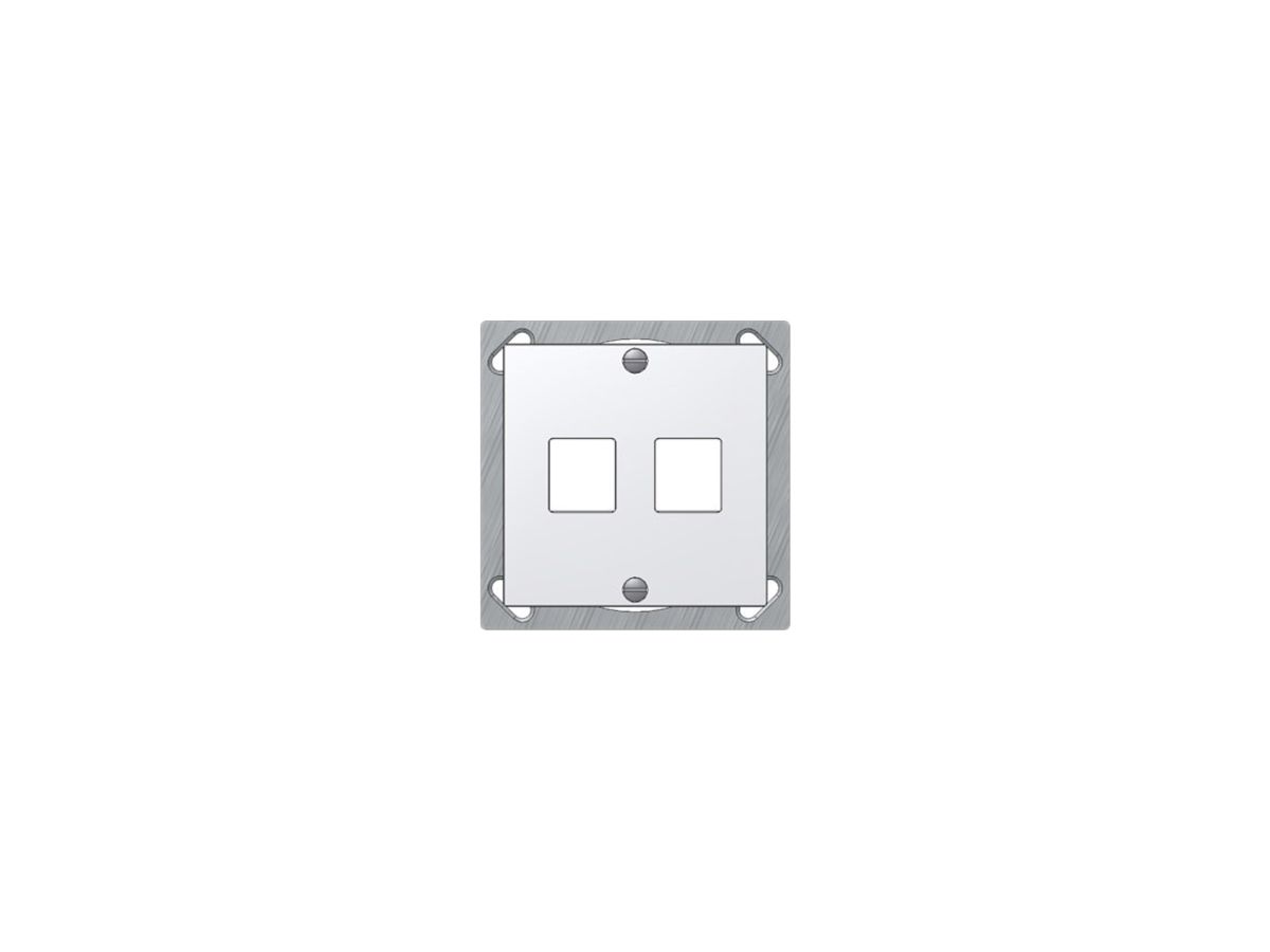 EB-Montageset Keystone Dätwyler weiss 2×, Edue, gerade, 70×70mm