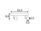 Deckenleuchte SLV PURI, 2×GU10 50W mit Decoring IP20 schwarz