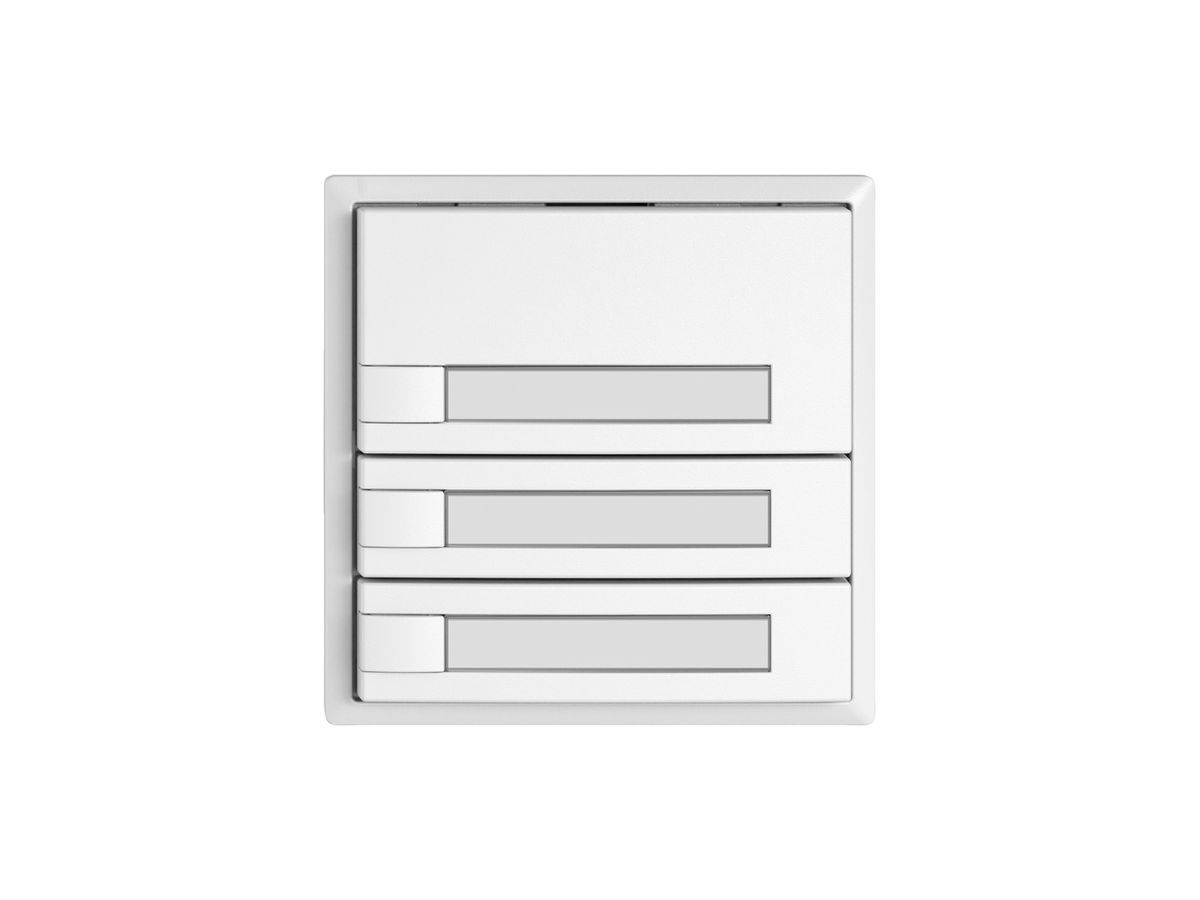 KNX-Taster RGB EDIZIO.liv SNAPFIX® Temperaturfüh.o.LED Pap.3×T 1-Tbed.ws