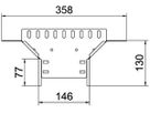 T-Abgang BET RAA 110×150mm Stahl feuerverzinkt