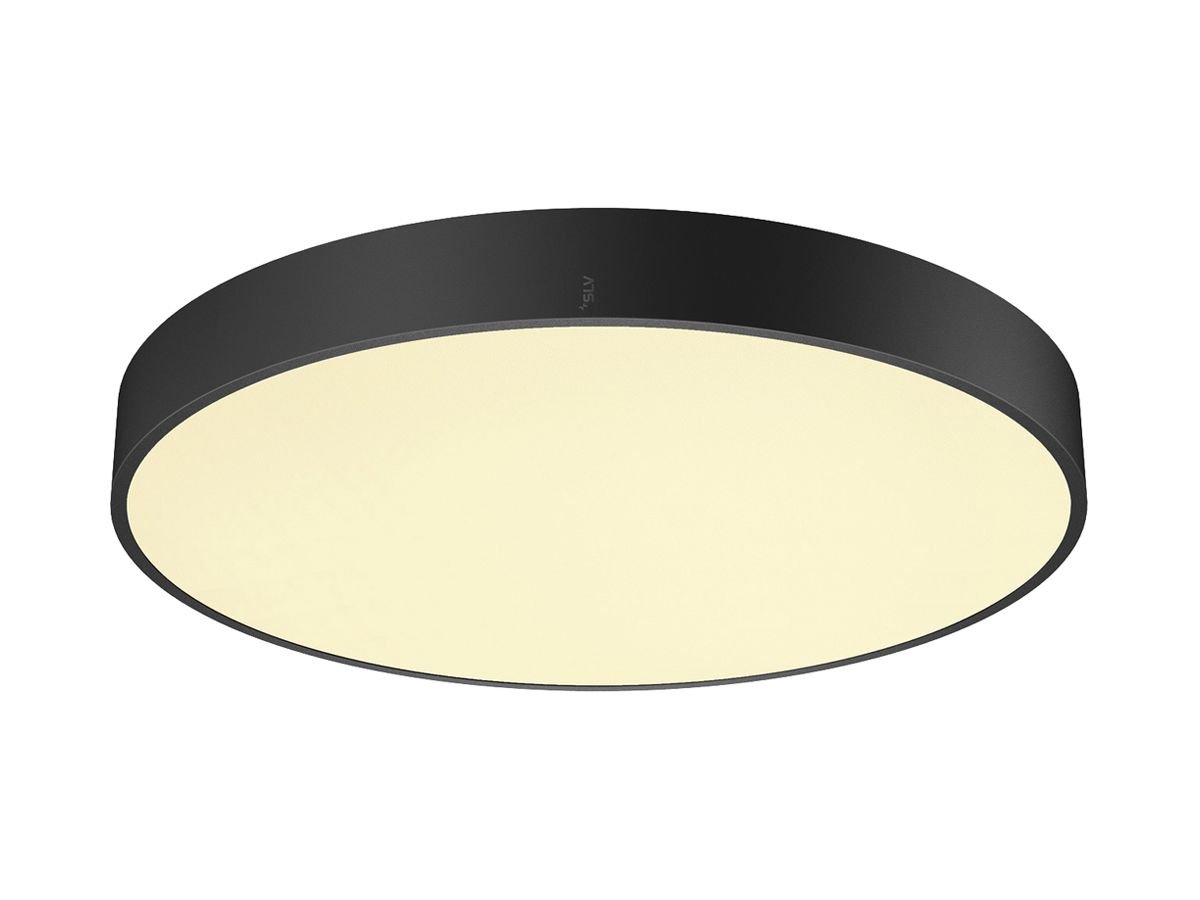 LED-Deckenleuchte SLV MEDO PRO 60 39W 4700lm 930/940 IP50 DALI Ø600mm schwarz