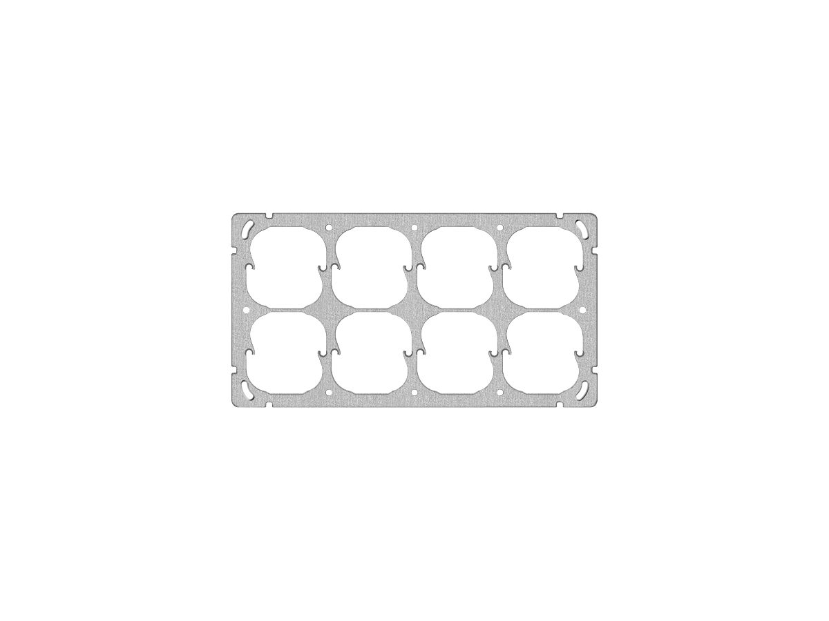 UP-Befestigungsplatte FH 2×4 8×52mm