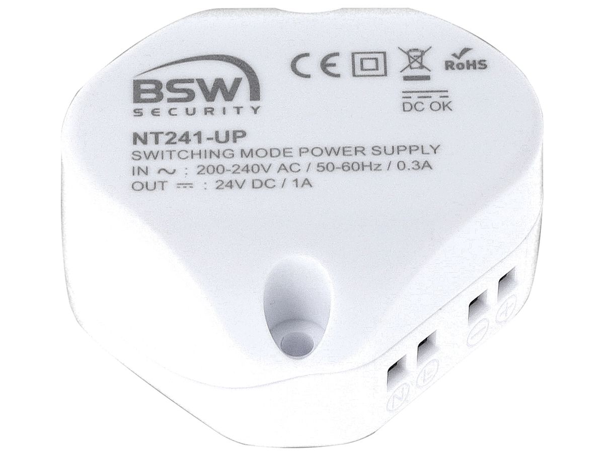 EB-Schaltnetzteil BSW NT241-UP IN:200…240VAC, OUT:24VDC/1A